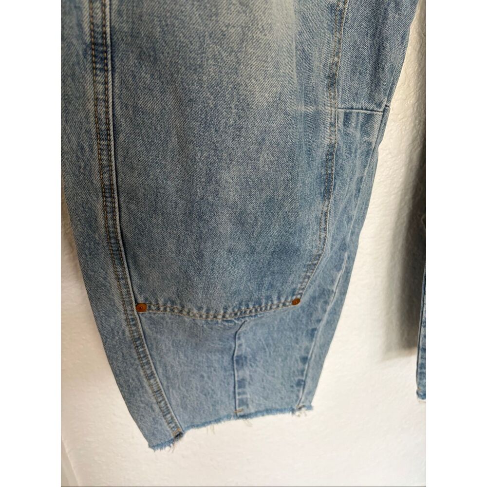 BLANKNYC “In Your Face” High Waist Barrel Leg Carpenter Jeans Light Wash Size 28 - Picture 8 of 12